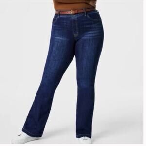 Spanx Flare Jeans In Midnight Shade 1X